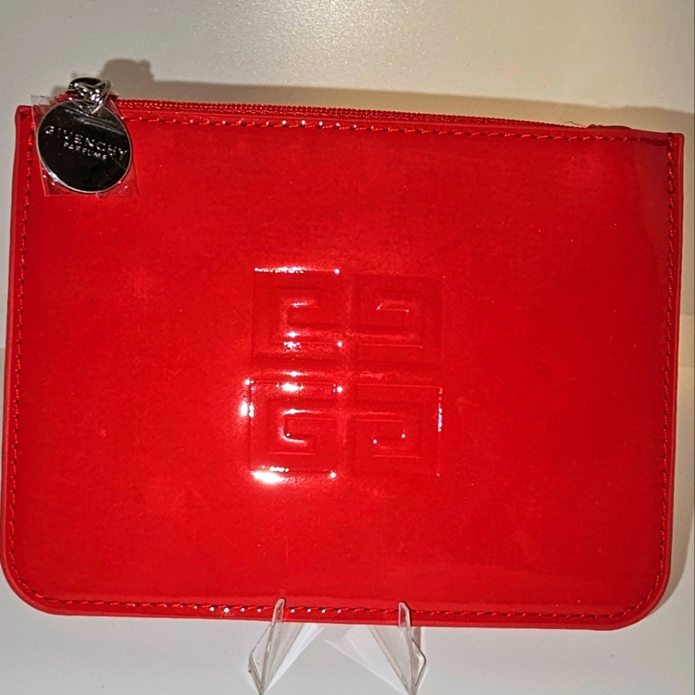 Givenchy Perfume Red Patent Leather Pouch